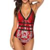 Women's One-Piece Swimsuit Triangle Bathing Swimsuit Beach Party XL view 1