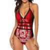 Women's One-Piece Swimsuit Triangle Bathing Swimsuit Beach Party XL view 2