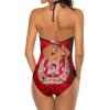 Women's One-Piece Swimsuit Triangle Bathing Swimsuit Beach Party XL view 4
