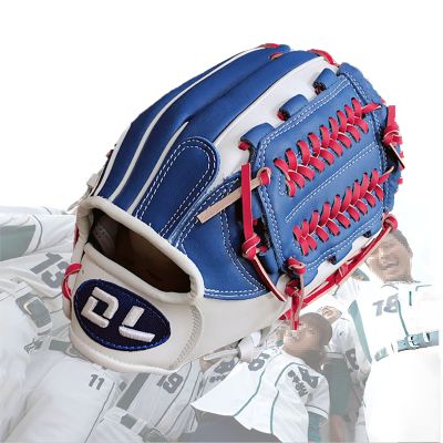 Cowhide Baseball Glove for Youth Adult,Professional Double Stitched Reinforced, Lightweight, Breathable,Blue Color Scheme,High School Baseball Right/Left Throw,11.5-13 Inch