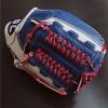 Cowhide Baseball Glove for Youth Adult,Professional Double Stitched Reinforced, Lightweight, Breathable,Blue Color Scheme,High School Baseball Right/Left Throw,11.5-13 Inch view 4