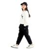 MINI PANDA Girls Pants,Stretchy Loose Fitting Girls Pants Size 6-16 Trendy (as1, Numeric, Numeric_12, Regular, Black, 12) view 1