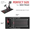 Crostice Bike Trainer Mat Compatible with Peloton Bike, for Treadmill & Row, THK 6mm, Under Mat Protect Hardwood Floor Carpet, Trainer Accessory for Indoor Stationary Exercise Bicycle view 4