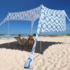 Beach Canopy Tent Shade with Sidewalls 10x10FT, 6.6FT Tall, UPF50+ Sun Shelter, Windproof & Water Resistant, Includes Guylines Sand Shovel Stability Poles, Easy Up for Beach Outdoor Camping Backyard view 1
