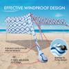 Beach Canopy Tent Shade with Sidewalls 10x10FT, 6.6FT Tall, UPF50+ Sun Shelter, Windproof & Water Resistant, Includes Guylines Sand Shovel Stability Poles, Easy Up for Beach Outdoor Camping Backyard view 3