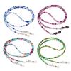 BILIONE 4Pcs Beaded Glasses Chains for Women & Girls, Cute Sunglasses Holder Strap Around Neck, Sky, Navy Blue, Star Blue, Grass Green, 27 inch view 1