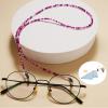 BILIONE 4Pcs Beaded Glasses Chains for Women & Girls, Cute Sunglasses Holder Strap Around Neck, Sky, Navy Blue, Star Blue, Grass Green, 27 inch view 2