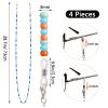BILIONE 4Pcs Beaded Glasses Chains for Women & Girls, Cute Sunglasses Holder Strap Around Neck, Sky, Navy Blue, Star Blue, Grass Green, 27 inch view 3