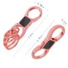 Idakekiy Key Chain Quick Release Spring with 4 Key Rings Heavy Duty Car Keychain Organizer for Men and Women (Rose Gold) view 3