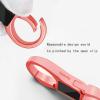 Idakekiy Key Chain Quick Release Spring with 4 Key Rings Heavy Duty Car Keychain Organizer for Men and Women (Rose Gold) view 4