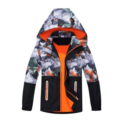 MGEOY Boys Girls Rain Jackets Lightweight Waterproof Hooded Raincoats Windbreakers for Kids 4-14Y