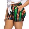 African Print Shorts Summer Casual Midi Waist Plus Size Ankara Dshiki Clothes A22210001 L 702 view 1