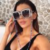 BILIONE 4 PCS Acrylic Beaded Eyeglass Chains for Women Girls, Glasss Holder Strap, Premium Eye glasses Hanger Keeper Around Neck, Fashion Eyewear Accessory view 4
