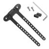 Micro Traders Bike Bottle Cage Mounting Base Cup Mounting Base Fits Most Stroller Drink Holder Silicone with Screw and Wrench Mountain Road Bike Accessories, Black, 93mm (ECSiNG_SP632) view 1