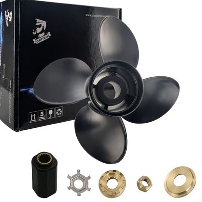 Boatman 13x17 Aluminum Outboard Boat Propeller fit Mercury Engines 40-140 Hp,15 Spline Tooth,RH,4 Blade,OEM NO.48-8M8026590