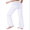 Keolorn Women's Bootcut Yoga Pants with Pockets High Waist Bootleg Yoga Workout Pants for Women(White, 5X-Large) view 3