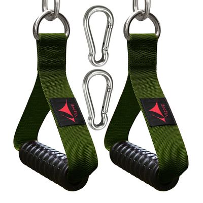 Vigoog Heavy Duty Gym Exercise Handles Attachment for Cable Machine,Resistance Band,Pulley System Home Fitness Workout Equipment, with Elastic Rubber Grip and 2 Large Carabiners