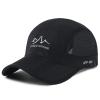Baseball Hats Summer Hat Outdoor Sun Protection Leisure Sports Sun Hat Folding Brim Summer Breathable Quick-Drying Baseball Mesh Cap,Black,Adjustable view 1
