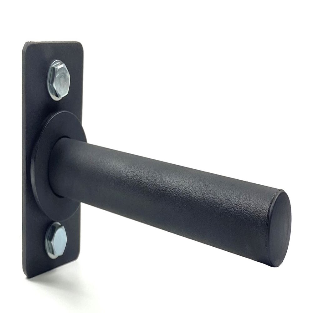 Trenbon Standard Wall Mount Weight Plate Holder for 1" Standard Weight Plate & Wall Mount Storage, 100lb Capacity (Black Single)