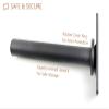 Trenbon Standard Wall Mount Weight Plate Holder for 1" Standard Weight Plate & Wall Mount Storage, 100lb Capacity (Black Single) view 4