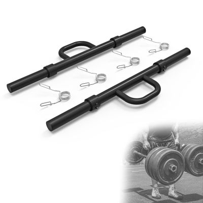 DYK&NX 100cm Steel Farmers Walk Handles, Forearm Exerciser Weightlifting Workout(Pair), Increase The Strength in Your Forearm, for 2" Olympic Barbell
