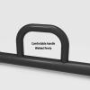 DYK&NX 100cm Steel Farmers Walk Handles, Forearm Exerciser Weightlifting Workout(Pair), Increase The Strength in Your Forearm, for 2" Olympic Barbell view 2