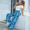 Arolina Women's Stretchy Wide Leg Palazzo Lounge Pants Casual Comfy High Waist Palazzo Pants view 3