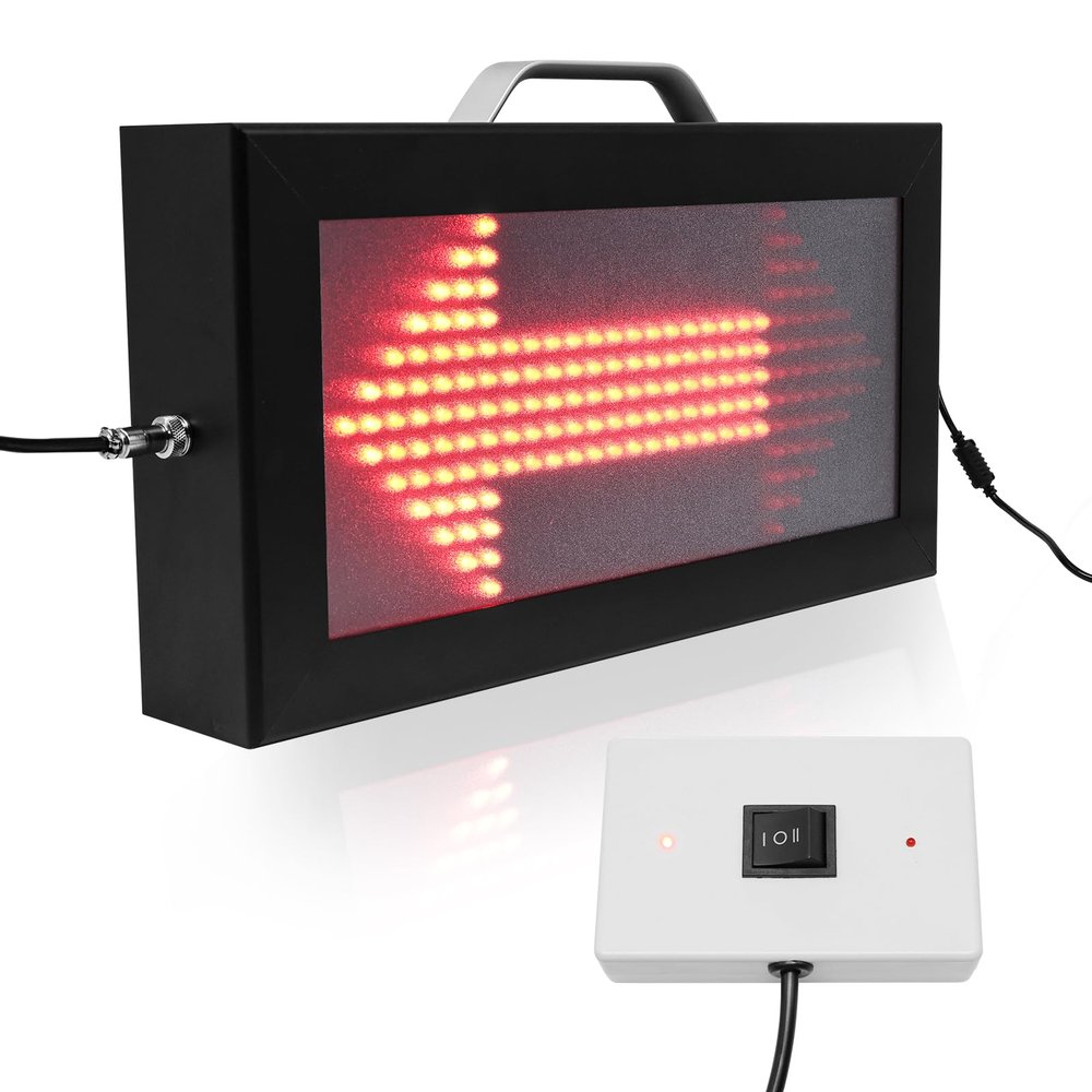 YZ LED Basketball Possession Indicator with Aluminum Frame,Portable Possession Arrow Basketball for Referees,Sports Electronic Equipment with Toggle Switch for Sports