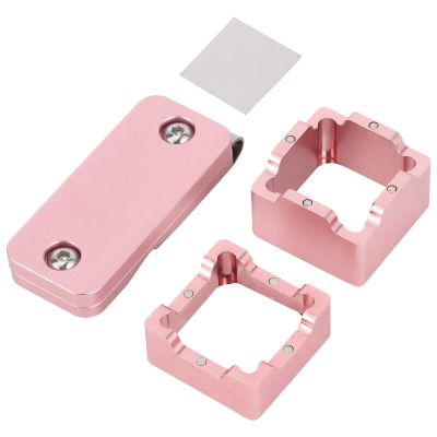 plplaaoo Small Billiard Cue Chalk Holder, Magnetic Pool Table Stick Chalk Box with Replacement Metal Patch & Belt Clips, Billiard Cue Chalk Box for Pool Snooker Sports Accessories, Pink, Pool cue