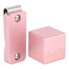 plplaaoo Small Billiard Cue Chalk Holder, Magnetic Pool Table Stick Chalk Box with Replacement Metal Patch & Belt Clips, Billiard Cue Chalk Box for Pool Snooker Sports Accessories, Pink, Pool cue view 2