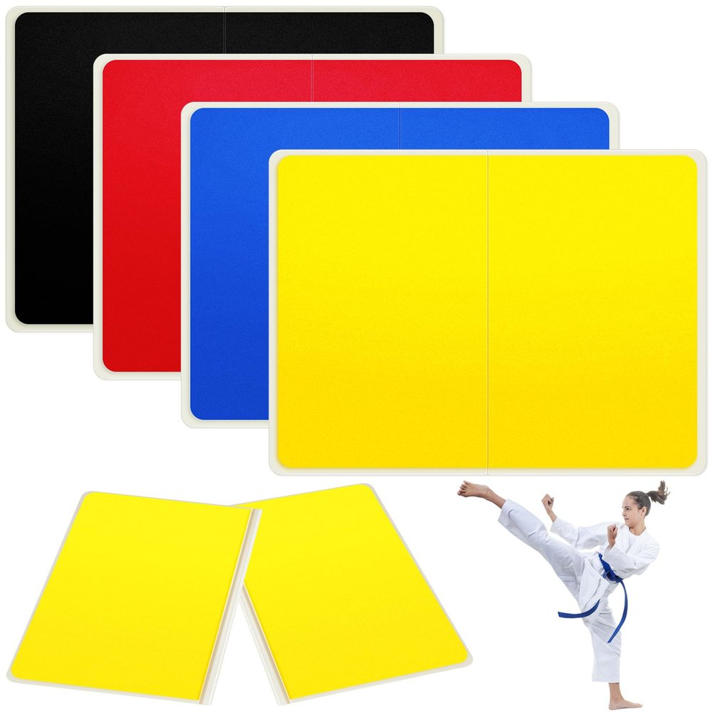 Jecery Rebreakable Punching Board Rebreakable Boards Martial Arts Taekwondo Karate Ninja Training Practice EVA Boxing Equipment Karate Breaking Board for Christmas Adults Gifts(Simple)