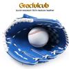 Baseball Glove,Baseball Softball Mitt with Ball for Kids Youth Adults Training and Beginner,Right Hand Throw,Left Hand Glove (Sky Blue, 11.5in) view 3