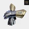 Knight Gauntlet Armour Etching Work Brass Cosplay LARP Armor view 2