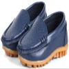 QIETION Toddler Little Kid Boys Girls Soft Slip On Loafers Dress Flat Shoes Deep Blue V601-DB25 view 4