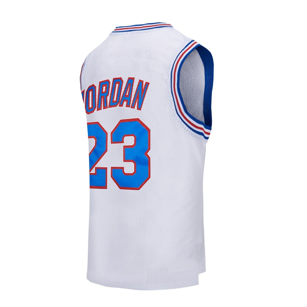 CAIYOO #23 Youth Basketball Jersey for Kids Fit Age 5-18 Boys Shirts (White, Large)