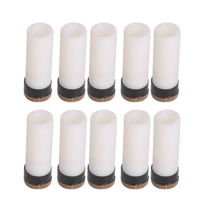 Alvinlite 10Pcs Billiard Cue Tips 12/13mm Snooker Pool Cue Tip Replacement Screw-on Replacement Tips with Pool Cue Stick Ferrules for Snooker Pool Cues -03 (10mm)