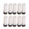 Alvinlite 10Pcs Billiard Cue Tips 12/13mm Snooker Pool Cue Tip Replacement Screw-on Replacement Tips with Pool Cue Stick Ferrules for Snooker Pool Cues -03 (10mm)