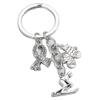 1Pc Winter Keychain Skiing Scarf Glove Key Ring Sport Key Chains For Women Men Handbag Accessorie view 1
