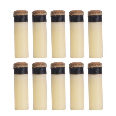 Alvinlite 10Pcs Billiard Cue Tips 12/13mm Snooker Pool Cue Tip Replacement Screw-on Replacement Tips with Pool Cue Stick Ferrules for Snooker Pool Cues -03 (11mm)
