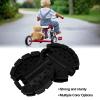 Kids Pedals, 2 Pieces Plastic Childrens Tricycle Pedal, Black Child Baby Stroller Front Wheel Mat Footrest Foot Pedal for Children's Trikes or Bikes view 2