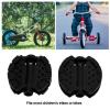 Kids Pedals, 2 Pieces Plastic Childrens Tricycle Pedal, Black Child Baby Stroller Front Wheel Mat Footrest Foot Pedal for Children's Trikes or Bikes view 3