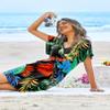 Ekouaer Women's Swimsuit Cover Ups Sexy Bikini Beach Swimwear V Neck Bathing Suit Coverup view 2