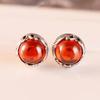 WYRKYP Ear925 Sterling Silver Jewelry Synthetic Garnet Classical Fashion Female Ear Stud/Guava view 1