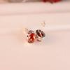 WYRKYP Ear925 Sterling Silver Jewelry Synthetic Garnet Classical Fashion Female Ear Stud/Guava view 3