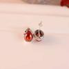 WYRKYP Ear925 Sterling Silver Jewelry Synthetic Garnet Classical Fashion Female Ear Stud/Guava view 4