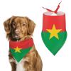Burkina Faso Flag Dog Bandana Pet Bib Dog Scarf Pet Holiday Supplies view 1