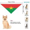 Burkina Faso Flag Dog Bandana Pet Bib Dog Scarf Pet Holiday Supplies view 2