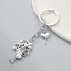 1Pc Keychain Couple Heart Key Ring Wedding Gifts Key Chains For Women Men Lover Handbag Accessorie view 2