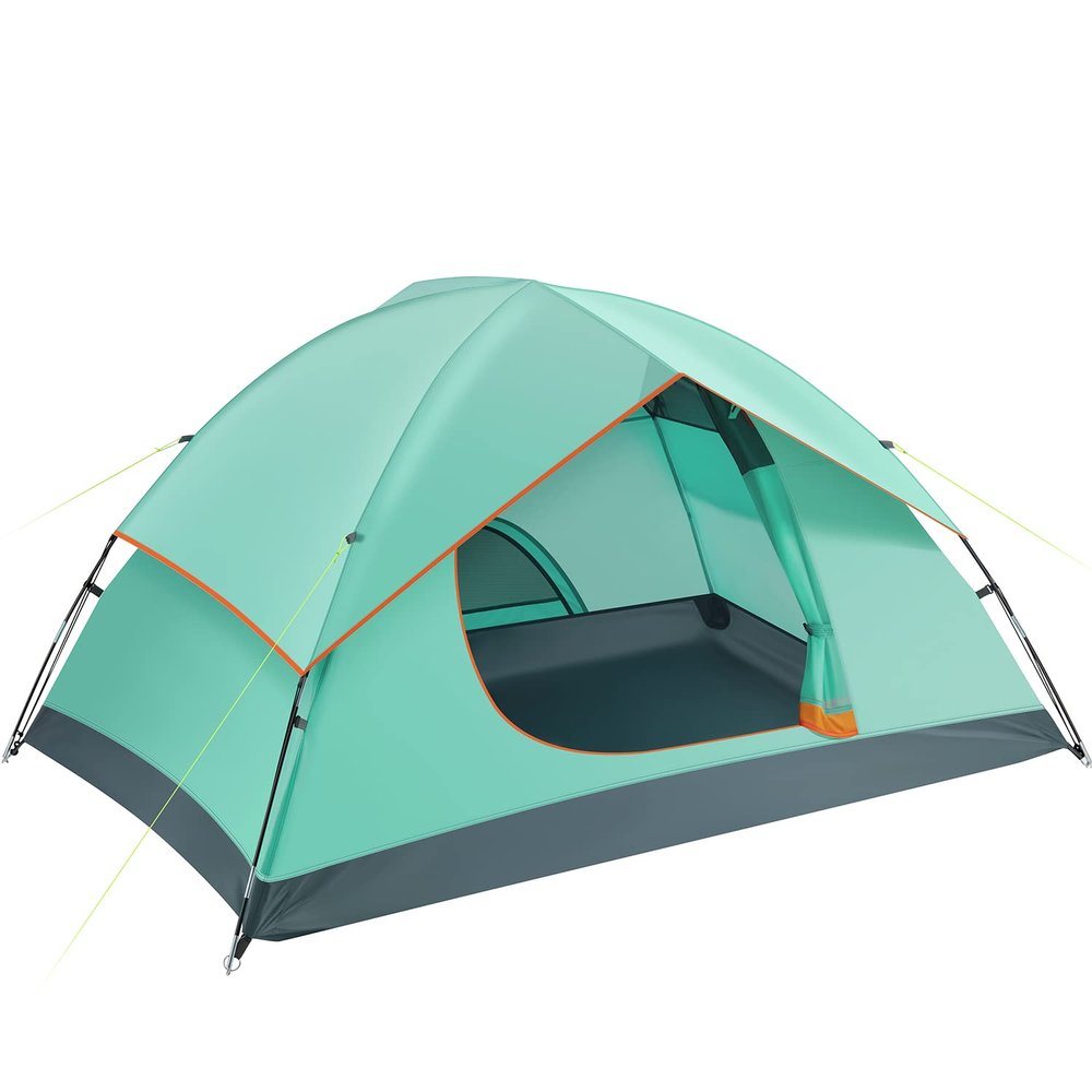 Ciays Camping Tent 6 Person Waterproof Family Tent with Removable Rainfly and Carry Bag Lightweight Tent with Stakes for Camping Traveling Backpacking Hiking Outdoors, New Teal