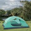 Ciays Camping Tent 6 Person Waterproof Family Tent with Removable Rainfly and Carry Bag Lightweight Tent with Stakes for Camping Traveling Backpacking Hiking Outdoors, New Teal view 3